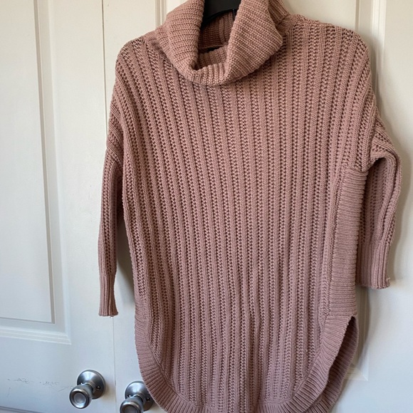 Express Tops - Womens-S-Express-Light-Pink-Turtleneck-